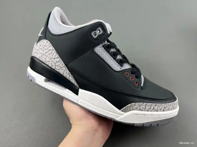 Reps TB Black Air 3 Cement DN3707-010 Jordan 0608